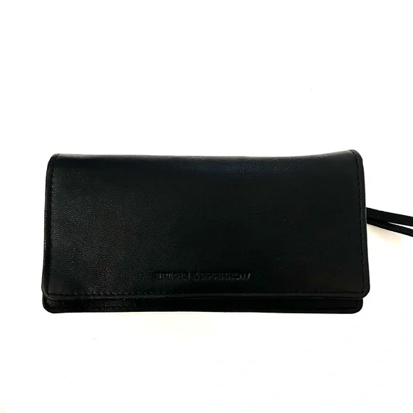 New Black Leather Wallet by Spikes & Sparrow - Picture 2 of 12